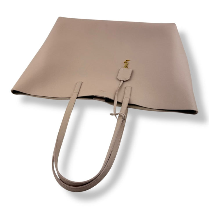 Saint Laurent YSL Pale Pink Shopping Tote Leather Handbag - Lux Central