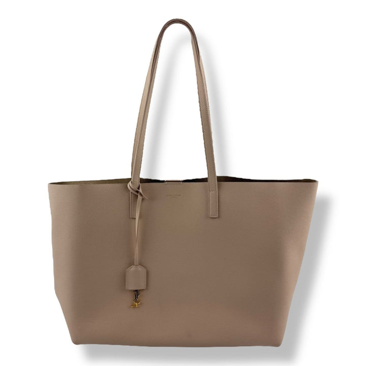Saint Laurent YSL Pale Pink Shopping Tote Leather Handbag - Lux Central