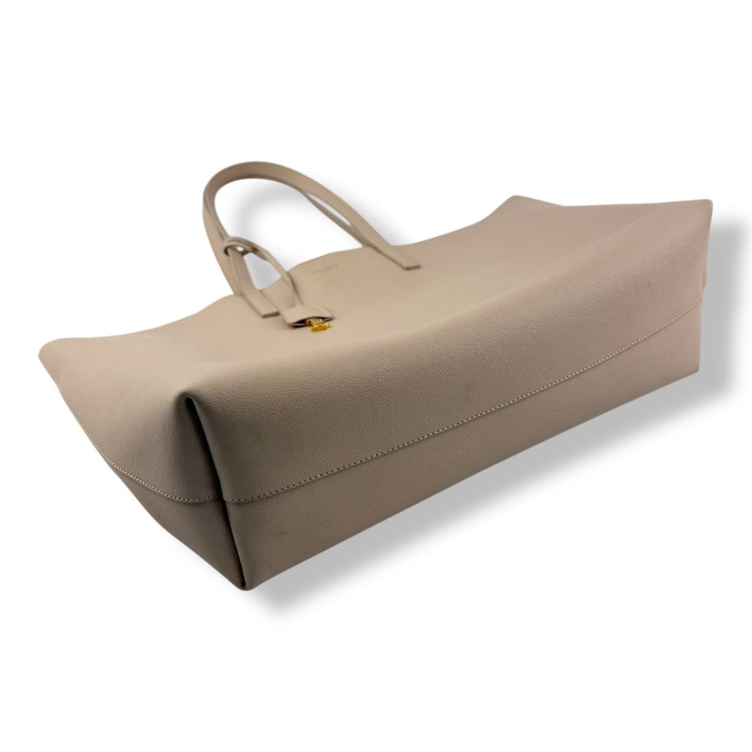 Saint Laurent YSL Pale Pink Shopping Tote Leather Handbag - Lux Central