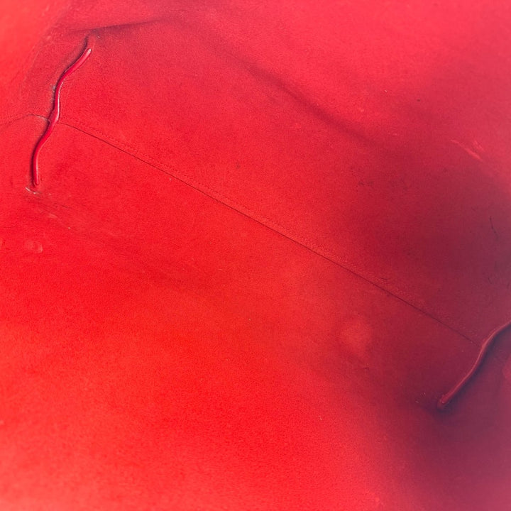 Saint Laurent YSL Red Shopping Tote Leather Handbag - Lux Central