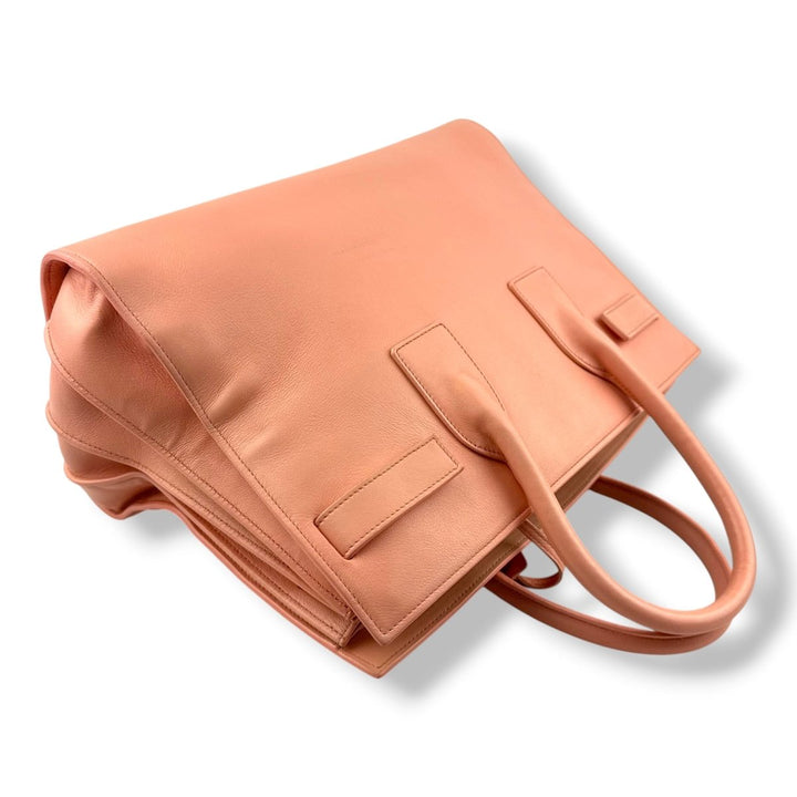 Saint Laurent YSL Sac De Jour Pink Leather Handbag - Lux Central