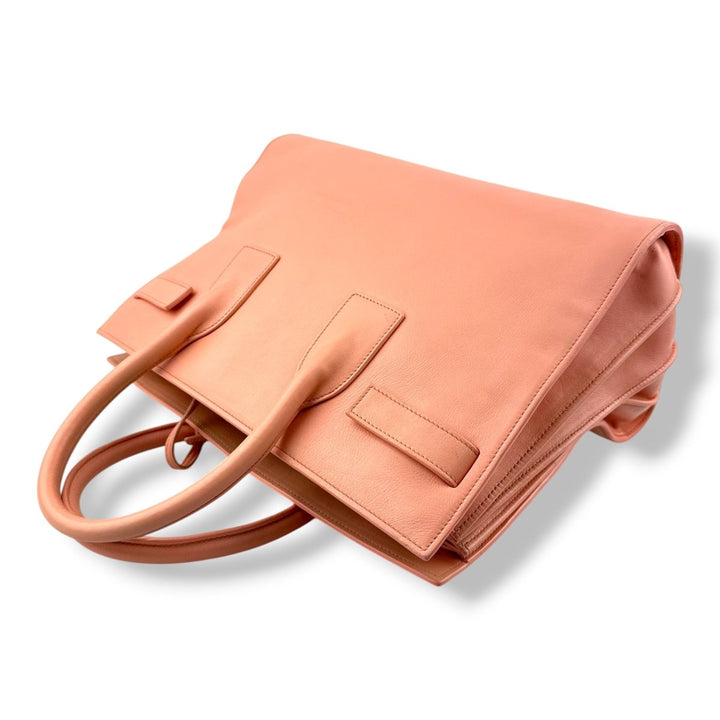 Saint Laurent YSL Sac De Jour Pink Leather Handbag - Lux Central