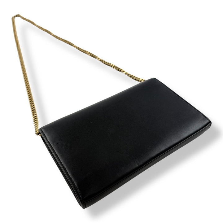 Saint Laurent YSL Tri - Metal Leather Cassandre Wallet On Chain WOC - Lux Central