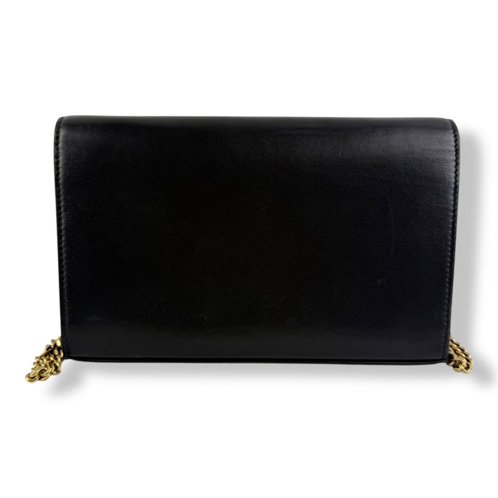 Saint Laurent YSL Tri - Metal Leather Cassandre Wallet On Chain WOC - Lux Central