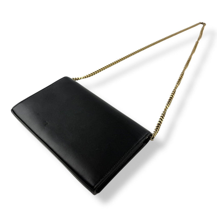 Saint Laurent YSL Tri - Metal Leather Cassandre Wallet On Chain WOC - Lux Central