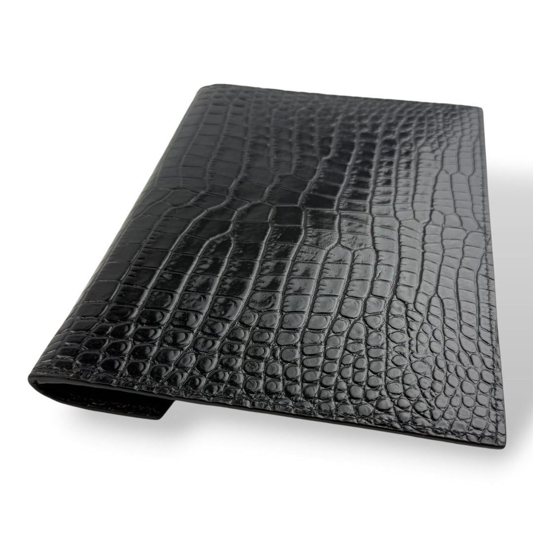 Saint Laurent YSL Uptown Black Leather Clutch Bag - Lux Central