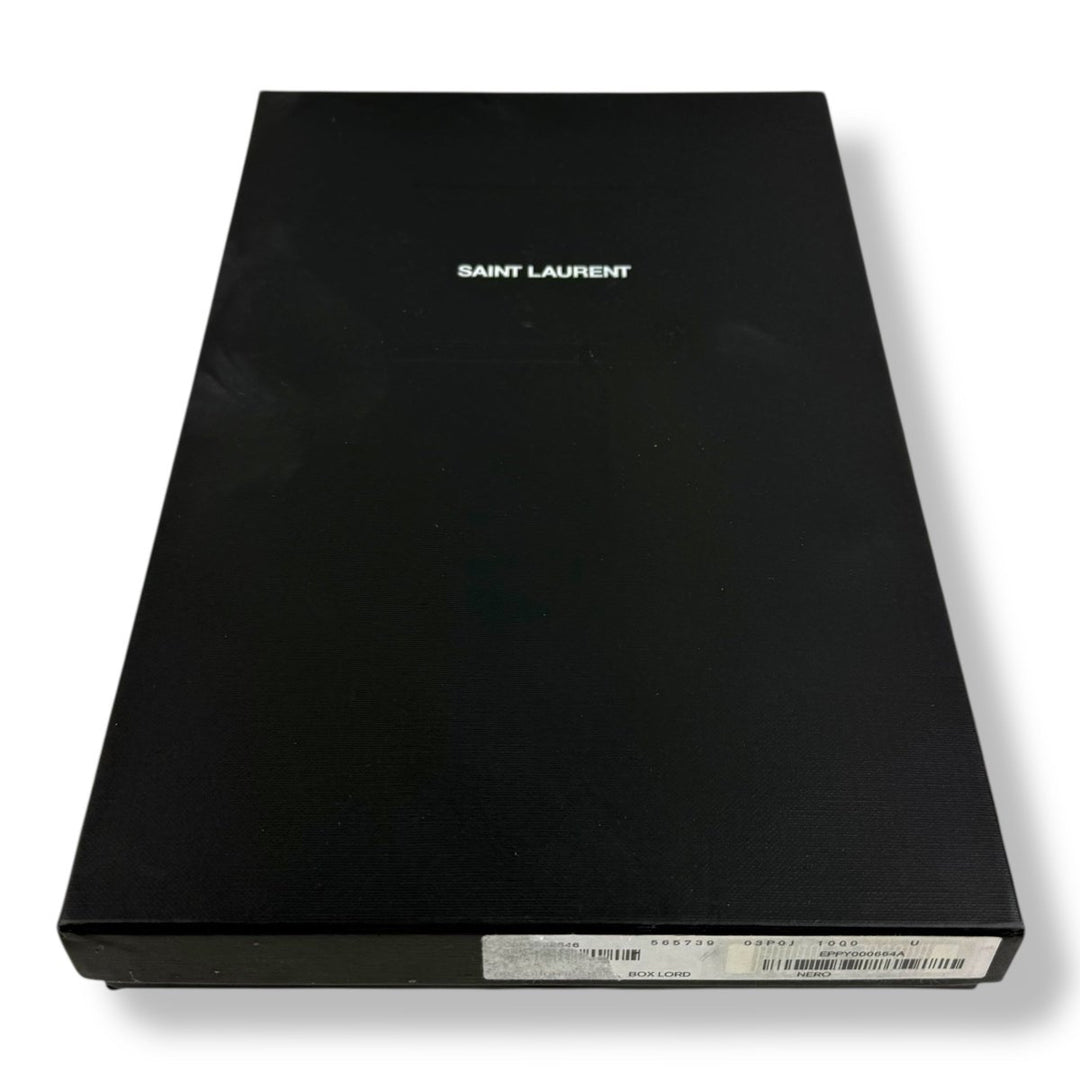 Saint Laurent YSL Uptown Black Leather Clutch Bag - Lux Central
