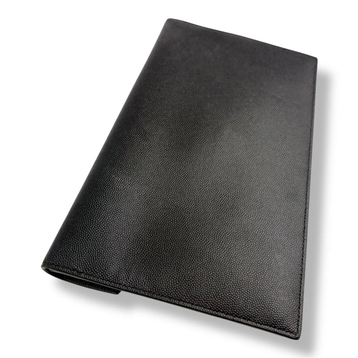 Saint Laurent YSL Uptown Black Leather Clutch Bag - Lux Central