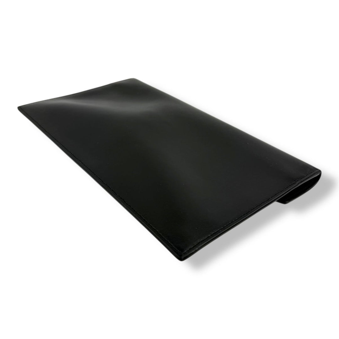 Saint Laurent YSL Uptown Black Leather Clutch Bag - Lux Central