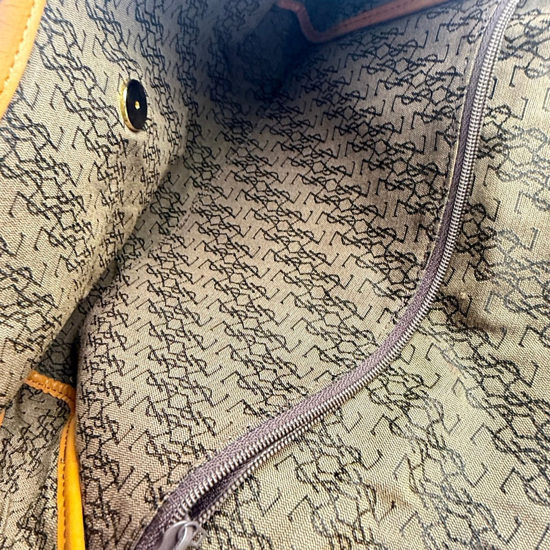 Saint Laurent YSL White/Brown Crossbody Handbag - Lux Central