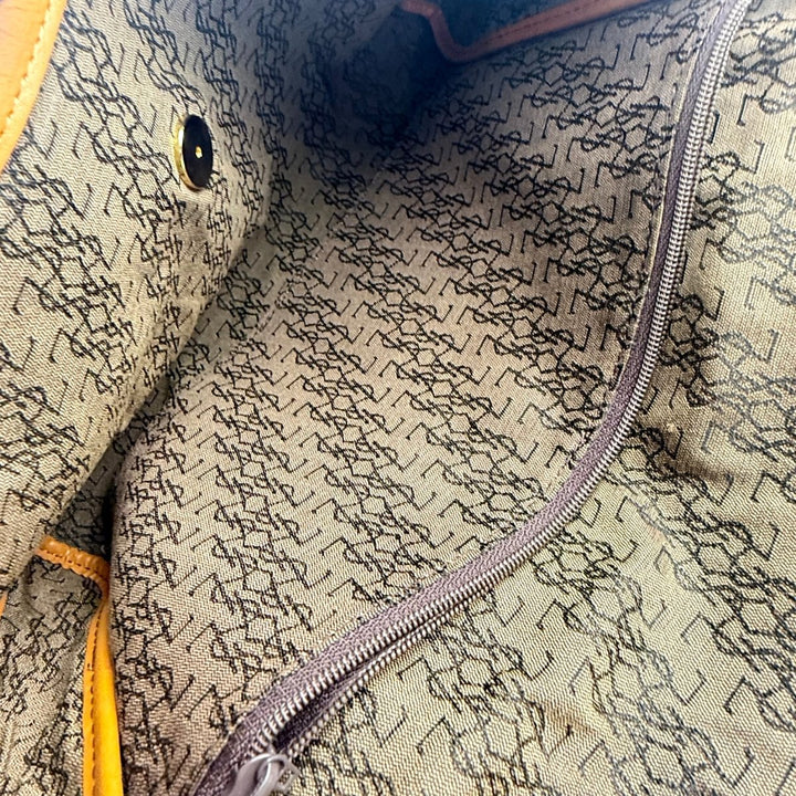 Saint Laurent YSL White/Brown Crossbody Handbag - Lux Central