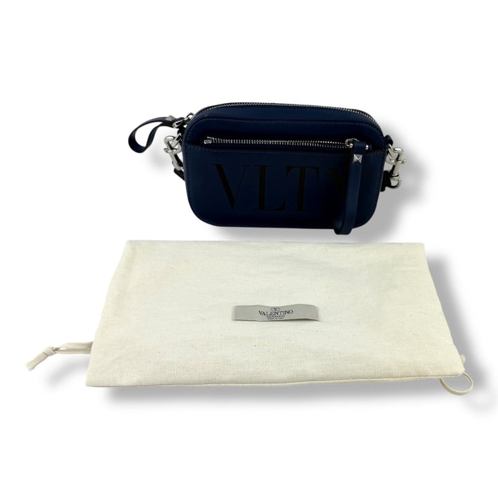 Valentino Garavani Navy VLTN Crossbody Handbag - Lux Central