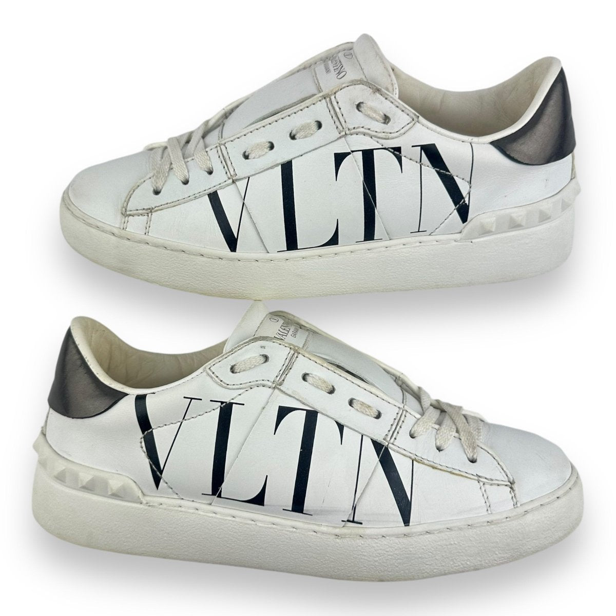 Valentino Open VLTN White Black UK 2 EU 35 Lux Central