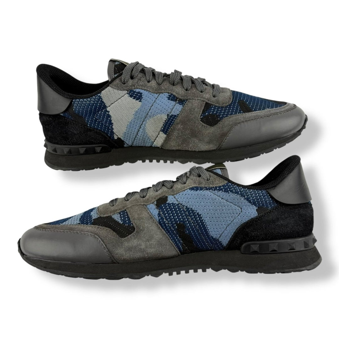 Valentino Rockrunner Blue Grey Mesh UK 9 / EU 43 - Lux Central