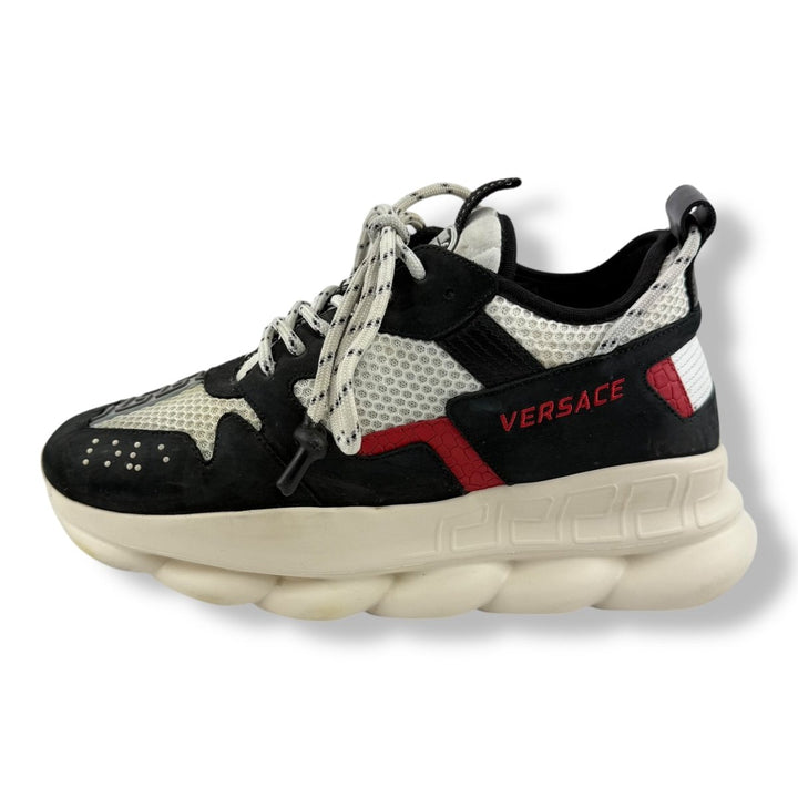 Versace Chain Reaction Black White Red UK 9 / EU 43 - Lux Central