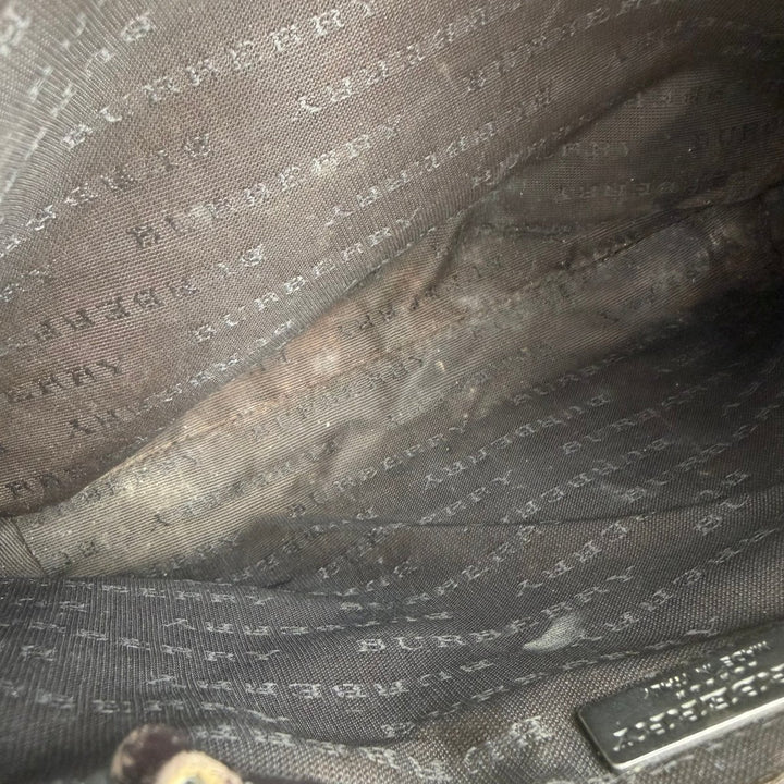 Vintage Burberry Nova Check Mini Beige Tote Handbag - Lux Central