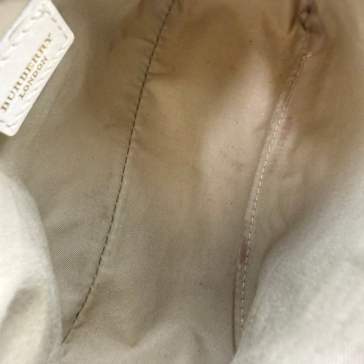 Vintage Burberry Nova White/Pink Mini Tote Bag - Lux Central