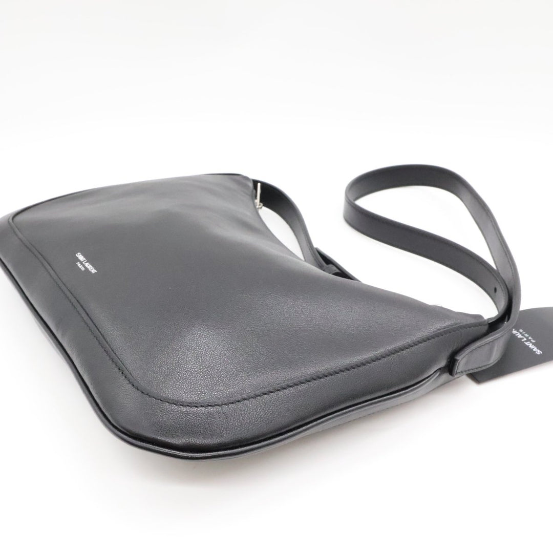YSL Saint Laurent Black Smooth Leather Le Tuc Shoulder Handbag - Lux Central
