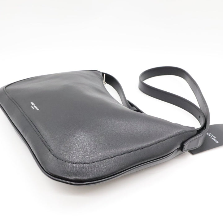 YSL Saint Laurent Black Smooth Leather Le Tuc Shoulder Handbag - Lux Central