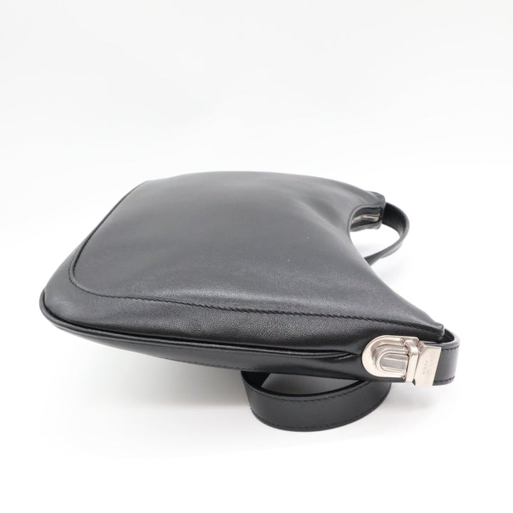 YSL Saint Laurent Black Smooth Leather Le Tuc Shoulder Handbag - Lux Central