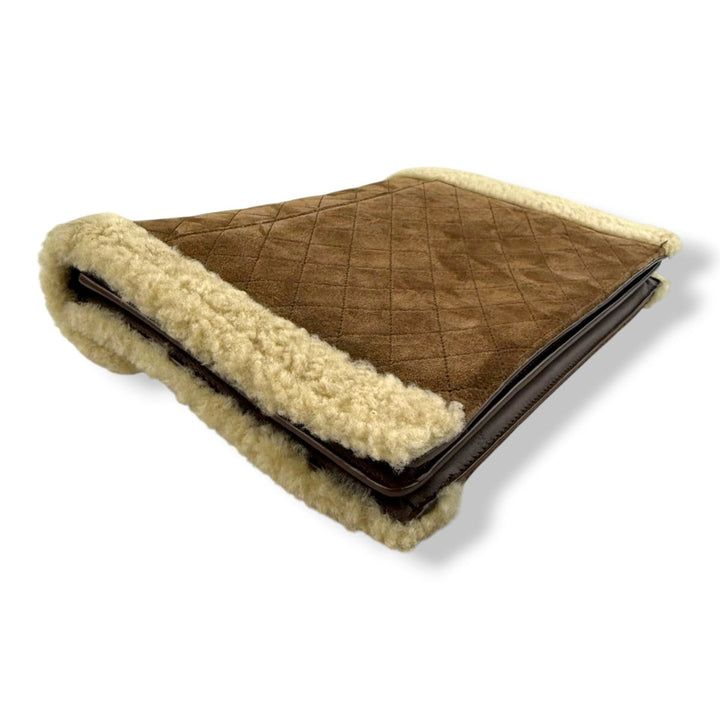 YSL Saint Laurent Gaby Brown Suede Shoulder Bag - Lux Central